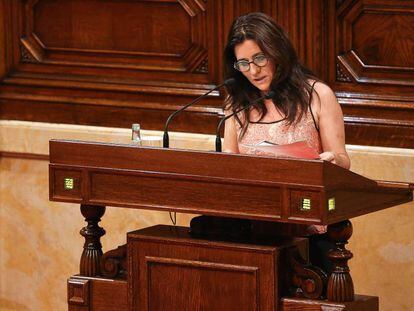 L'advocada Gemma Calvet al Parlament, en una imatge d'arxiu.