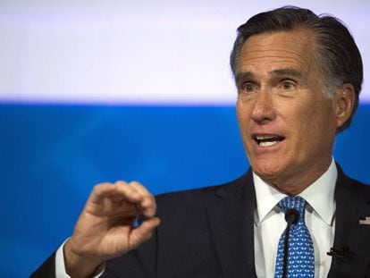 Mitt Romney, senador republicano entrante, en un debate en Utah el pasado octubre. 