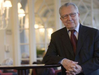 El expresidente de la Comisi&oacute;n Europea Jacques Delors.