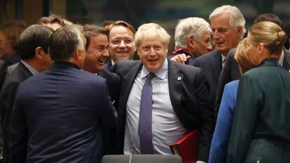 Foto de archivo del primer ministro británico, Boris Johnson, en Bruselas.
