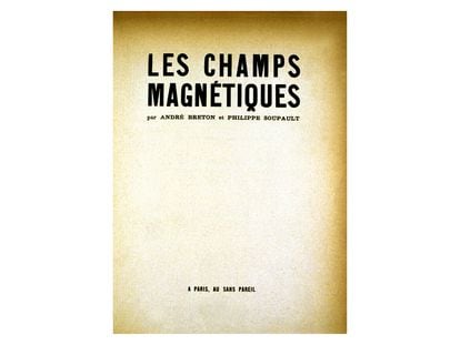 Una edición francesa del libro 'Los campos magnéticos', de Breton y Soupault.