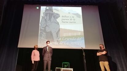 Rueda de prensa de la iniciativa impulsada por BilbaoHistoriko, en BilboRock.