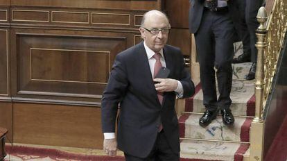 Crist&oacute;bal Montoro, en el Congreso de los Diputados