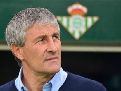 Setién, en su etapa en el Betis. En vídeo, los detalles de su llegada al Barça.