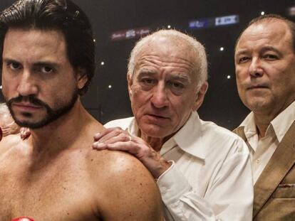 Imagen de la pel&iacute;cula &#039;Hand of stone&#039;, con &Eacute;dgar Ram&iacute;rez, Robert de Niro y Rub&eacute;n Blades. 