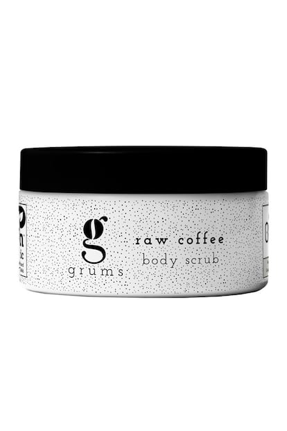 Raw Coffee Espresso de Grums. Logra eliminar células muertas e impurezas, dejando la piel mucho más lisa y uniforme, habiendo sido elaborado con granos de café natural reciclados. Ideal para usar una o dos veces a la semana.