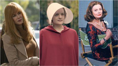 Nicole Kidman en &#039;Big Little Lies&#039;, Elizabeth Moss en &#039;The Handmaid&#039;s Tale&#039; y Susan Sarandon en &#039;Feud&#039;.