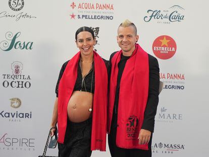 Cristina Pedroche y Dabiz Muñoz, en su último evento público antes de ser padres, el 20 de junio en la gala The World's 50 Best Restaurants, celebrada en Valencia.