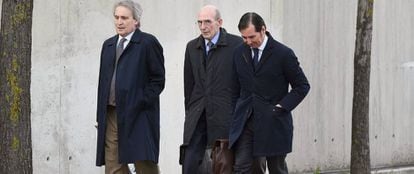 El exconsejero de Bankia Jos&eacute; Manuel Fern&aacute;ndez Norniella, a su llegada a la Audiencia Nacional para declarar en el juicio por la salida a Bolsa de Bankia.