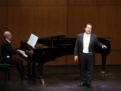 Josep Bros en el concierto del Liceo por el 25 aniversario de su debut.