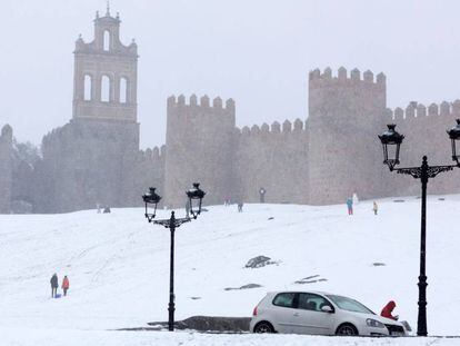 Ávila, nevada este sábado.
