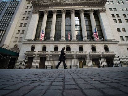 Edificio de la Bolsa, en el coraz&oacute;n de Wall Street.  
 