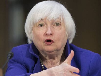 En la imagen, la presidenta de la Reserva Federal (Fed), Janet Yellen.