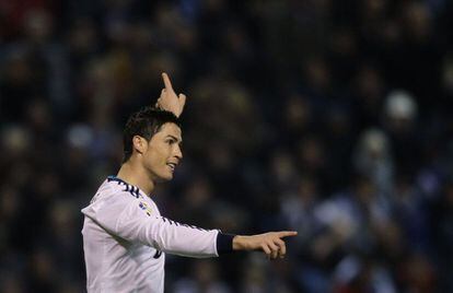 Ronaldo durante el partido.