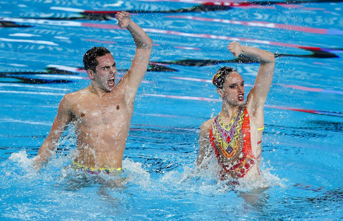 Dennis Gonzalez and Mireya Hernandez, world silver in artistic swimming duet |  Kinds of sports