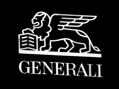 Logo de Generali en su sede de Milán.
