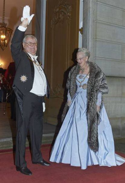 El pr&iacute;ncipe Enrique y la reina Margarita de Dinamarca.