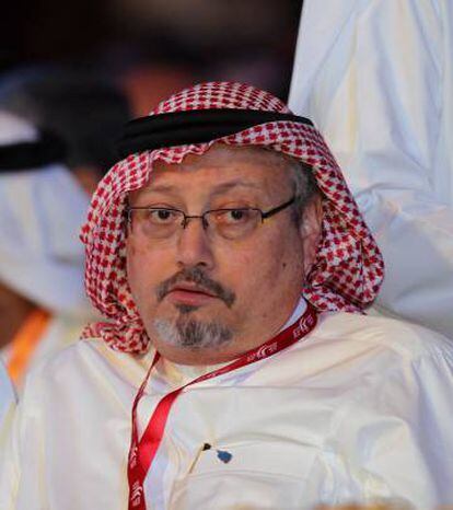 Jamal Kashoggi, periodista saudí y exeditor jefe del periódico 'Al-Watan', en 2012 en Dubái (Emiratos Árabes).