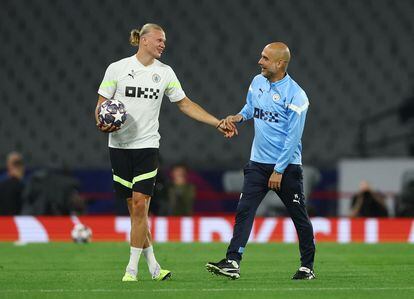 Haaland y Guardiola