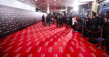 Alfombra roja de los últimos premios Goya.