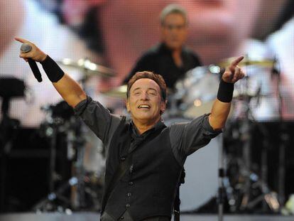 Bruce Springsteen, durant el concert a Gijón el 2013.