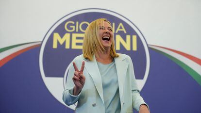  Giorgia Meloni, tras conocer los resultados del domingo.