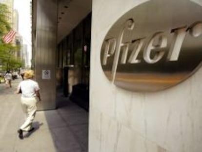 Sede de Pfizer en Nueva York