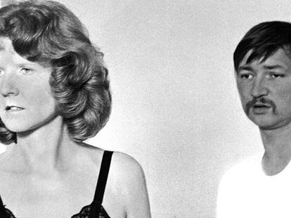Irm Hermann y Fassbinder, a finales de los sesenta.