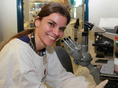 Maria Ikonomopoulou, experta en venómica, en su laboratorio.