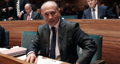 Enrique Crespo, vicepresidente de la Diputación de Valencia en un pleno.
