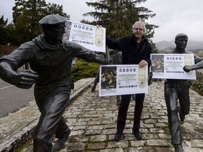 El propietario de la Bruixa D´Or, Xavier Gabriel, en Pamplona.