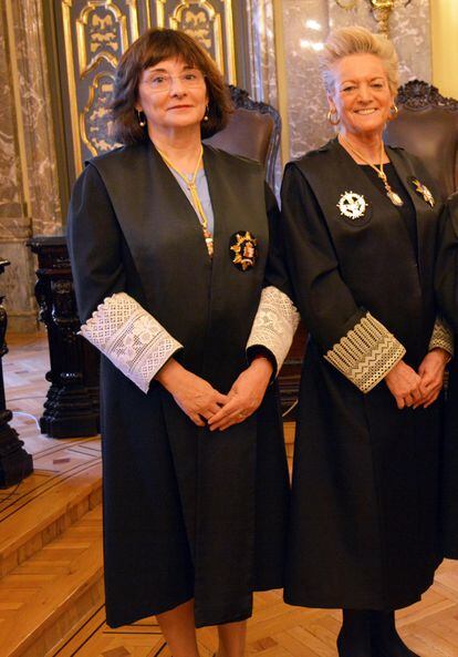 Las magistradas del Tribunal Supremo Lourdes Arastey (izquierda) y María Luisa Segoviano.