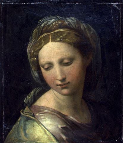Retrato que los expertos de arte italiano atribuyen al pintor Rafael