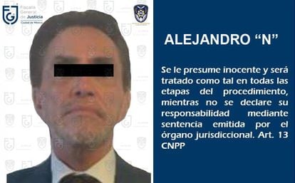 Ficha policial de Alejandro del Valle.