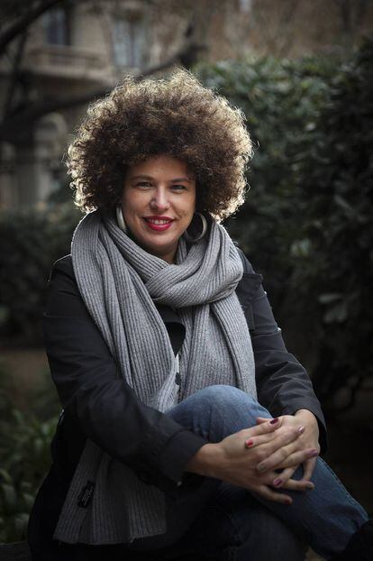 La escritora y periodista Silvia Cruz, en Barcelona.