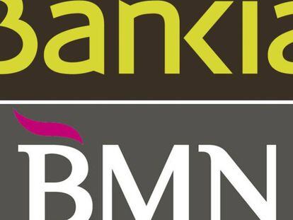Logos de Bankia y del Banco Mare Nostrum (BMN)