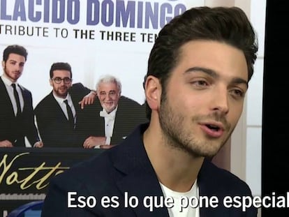 Los integrantes de Il Volo presentan 'Notte magica' con la colaboración de Plácido Domingo.