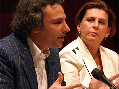 Pedro Halffter y la consejera de Cultura de Andalucía, Rosa Torres.