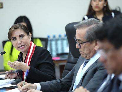 La fiscal general de Perú, Patricia Benavides, esta martes en Lima.
