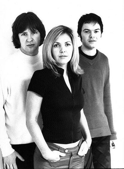 Los tres componentes del grupo Saint Etienne.