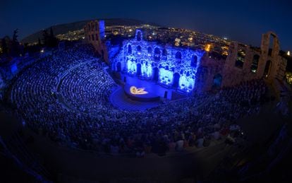 Yo-Yo Ma en un concierto del 'Proyecto Bach' en Grecia en 2019.