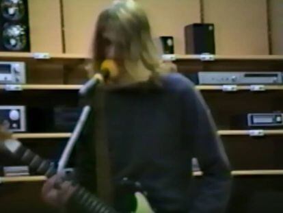 Kobain, en un fotograma del vídeo.