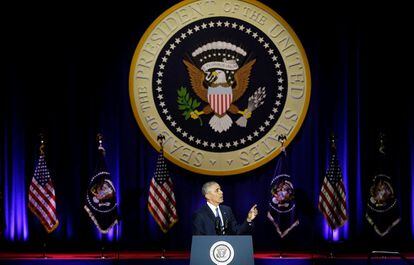 El presidente de Estados Unidos, Barack Obama, remarcó que corresponde a "todos" los ciudadanos ser "guardianes" de la democracia, no solamente cuando hay una elección, sino "durante toda la vida".