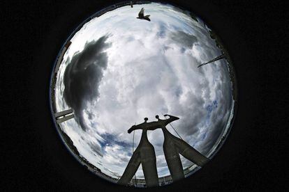 Monumentos en Brasilia.