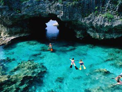 Una piscina natural en Alofi, Niue.