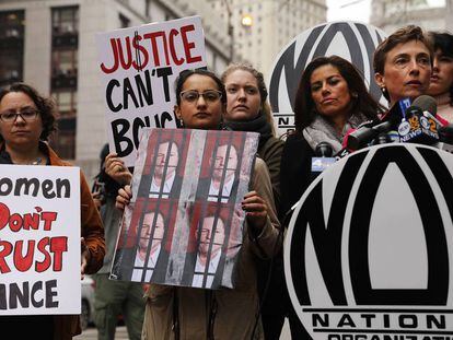 Una protesta en Nueva York contra el acoso sexual a ra&iacute;z del caso Weinstein.