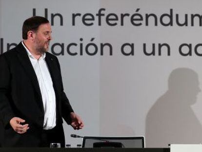 El líder de Esquerra dice que el independentismo “no puede sucumbir a la presión y la amenaza”