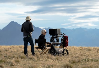 Jane Campion, en el rodaje de 'El poder del perro'.