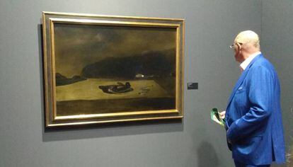 'Violetas imperiales', la obra que Dalí pintó en 1938 cerca de Mónaco que puede verse en la exposición de Forum Grimaldi.