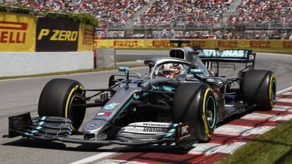 Lewis Hamilton (Mercedes), durante el Gran Premio de Canadá de Fórmula 1 2019.